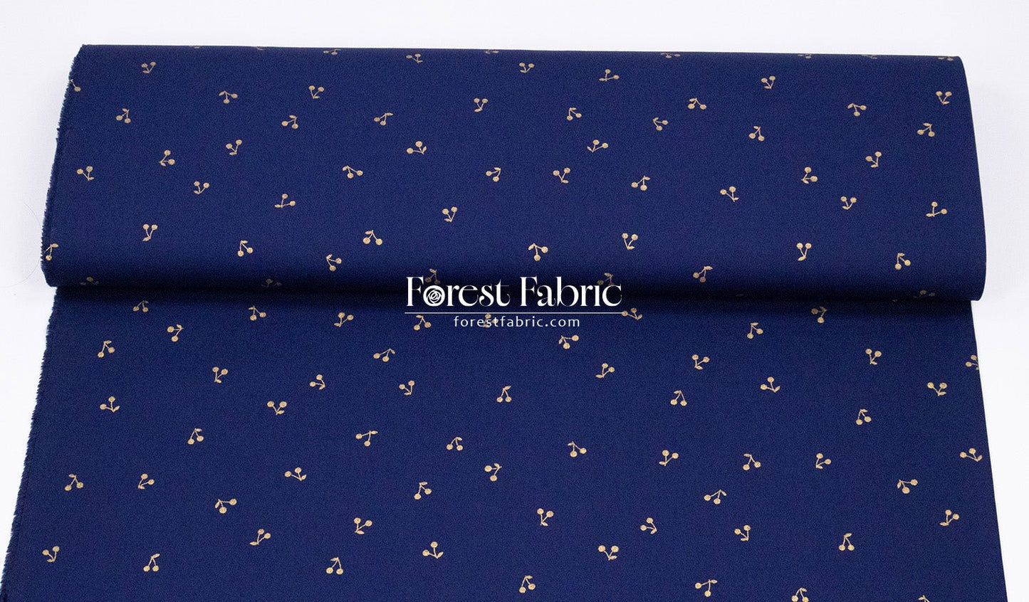 cotton - Cherry with metallic fabric - FO:REST Fabric 布恩堂Liberty fabrictana lawnjapanese fabricykk zipper