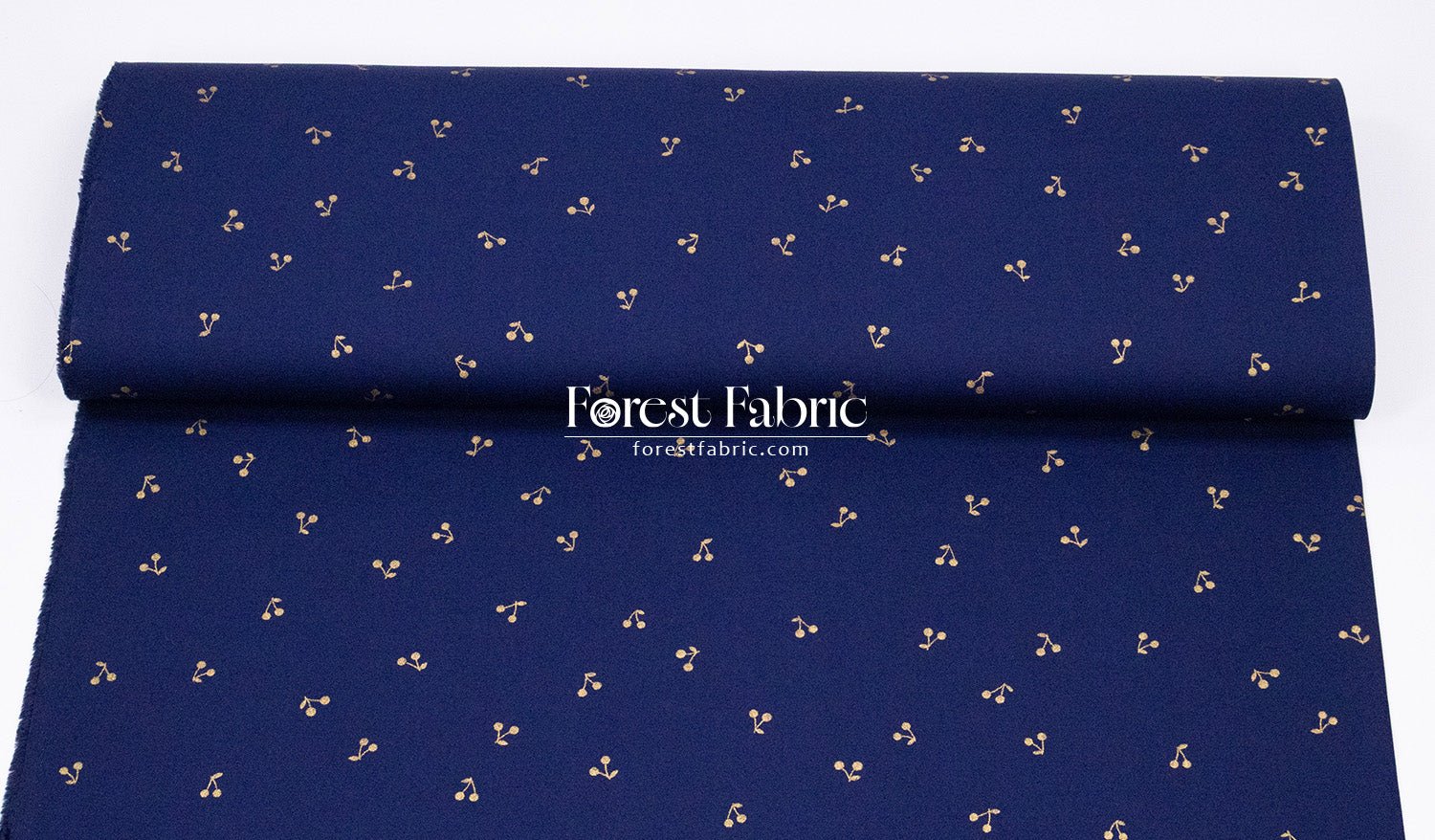 cotton - Cherry with metallic fabric - FO:REST Fabric 布恩堂Liberty fabrictana lawnjapanese fabricykk zipper