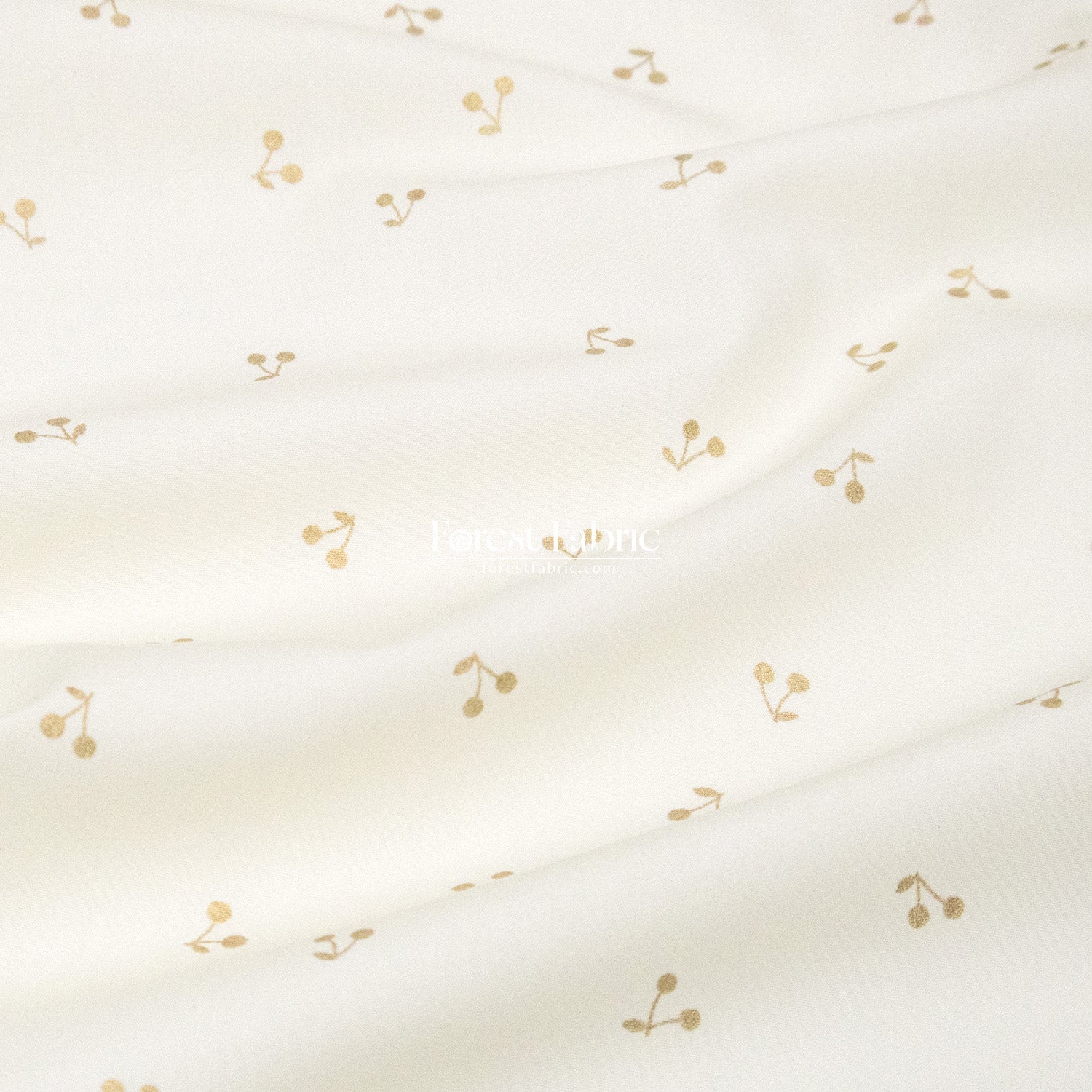 cotton - Cherry with metallic fabric - FO:REST Fabric 布恩堂Liberty fabrictana lawnjapanese fabricykk zipper