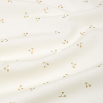 cotton - Cherry with metallic fabric - FO:REST Fabric 布恩堂Liberty fabrictana lawnjapanese fabricykk zipper