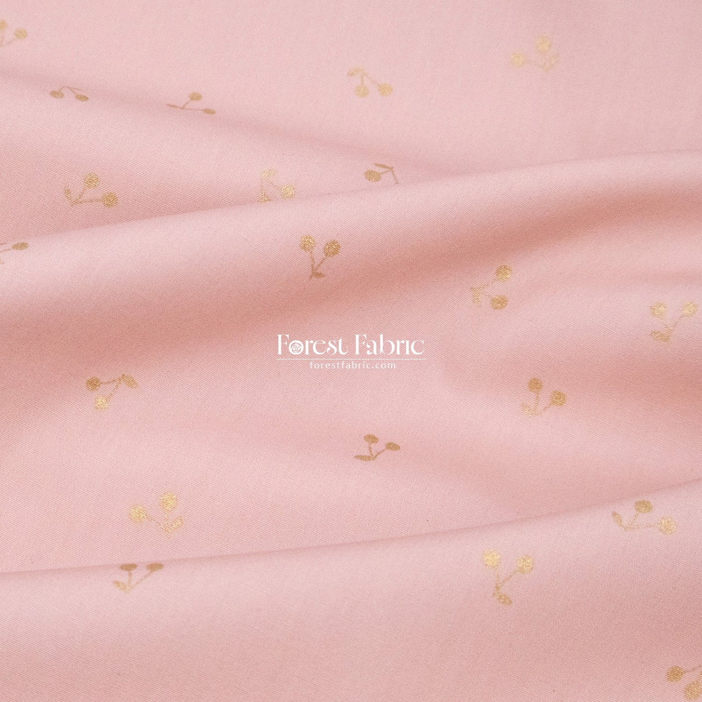 cotton - Cherry with metallic fabric - FO:REST Fabric 布恩堂Liberty fabrictana lawnjapanese fabricykk zipper
