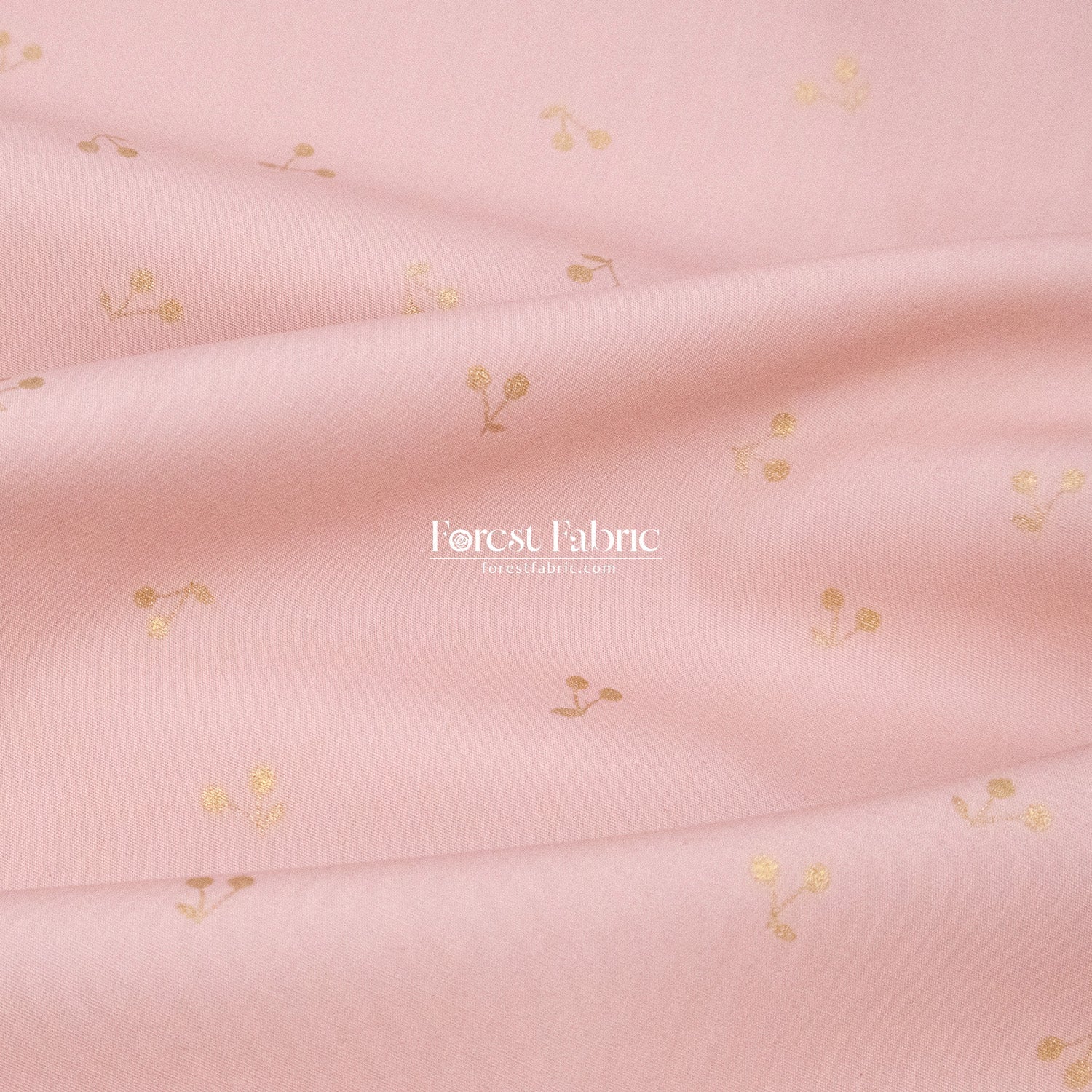 cotton - Cherry with metallic fabric - FO:REST Fabric 布恩堂Liberty fabrictana lawnjapanese fabricykk zipper