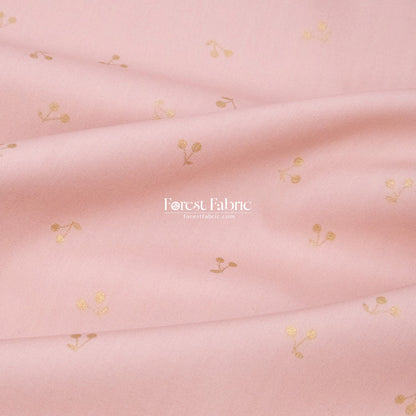cotton - Cherry with metallic fabric - FO:REST Fabric 布恩堂Liberty fabrictana lawnjapanese fabricykk zipper
