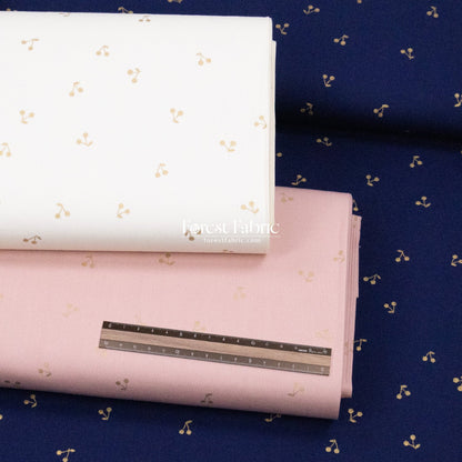 cotton - Cherry with metallic fabric - FO:REST Fabric 布恩堂Liberty fabrictana lawnjapanese fabricykk zipper