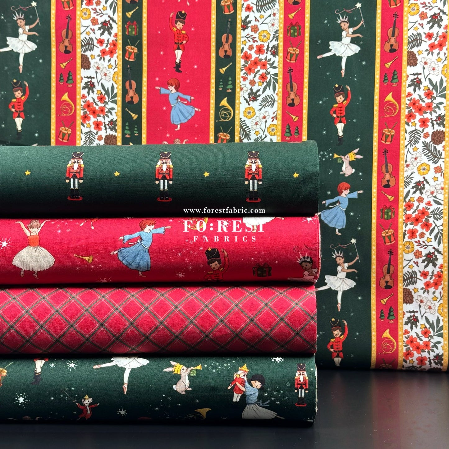cotton - Christmas Plaid fabric Red - FO:REST Fabric 布恩堂Liberty fabrictana lawnjapanese fabricykk zipper