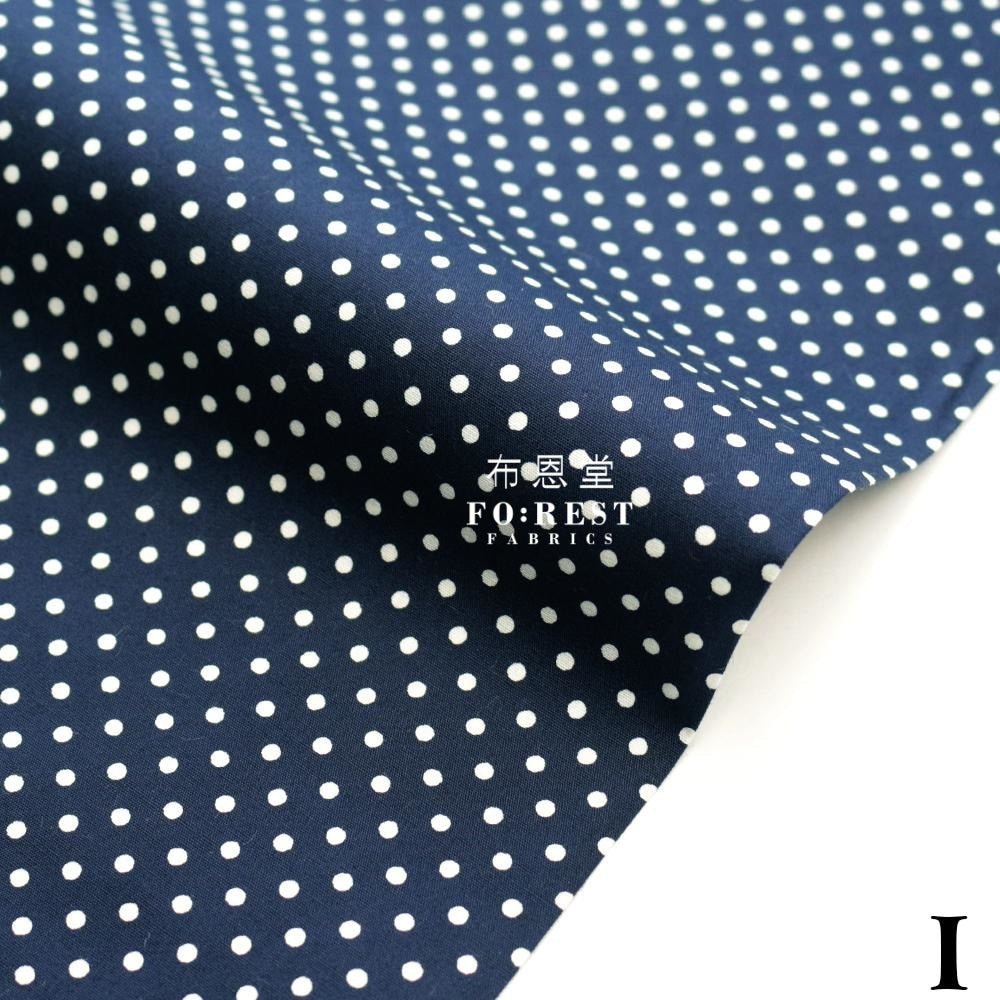 Cotton - Circle Dot fabric - FO:REST Fabric 布恩堂Liberty fabrictana lawnjapanese fabricykk zipper