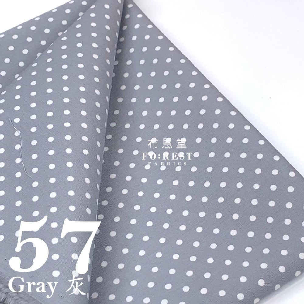 Cotton - Circle Dot fabric - FO:REST Fabric 布恩堂Liberty fabrictana lawnjapanese fabricykk zipper