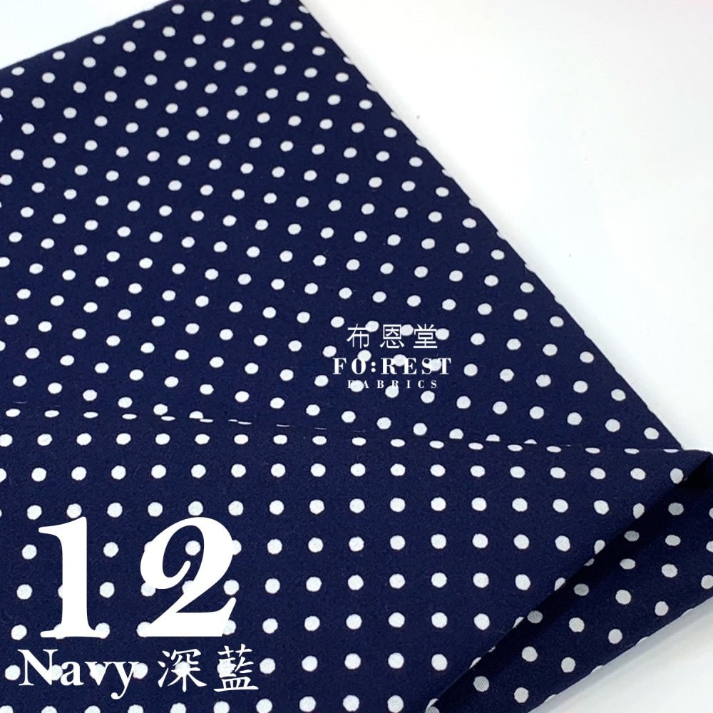 Cotton - Circle Dot fabric - FO:REST Fabric 布恩堂Liberty fabrictana lawnjapanese fabricykk zipper