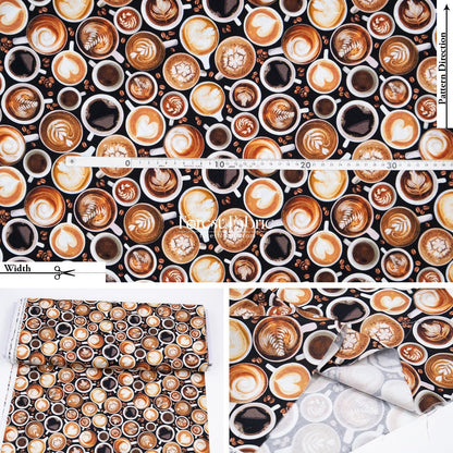 cotton - Coffee fabric - FO:REST Fabric 布恩堂Liberty fabrictana lawnjapanese fabricykk zipper