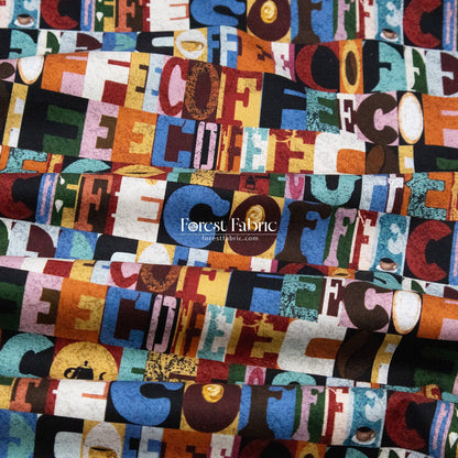 cotton - Coffee fabric - FO:REST Fabric 布恩堂Liberty fabrictana lawnjapanese fabricykk zipper
