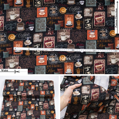 cotton - Coffee fabric - FO:REST Fabric 布恩堂Liberty fabrictana lawnjapanese fabricykk zipper