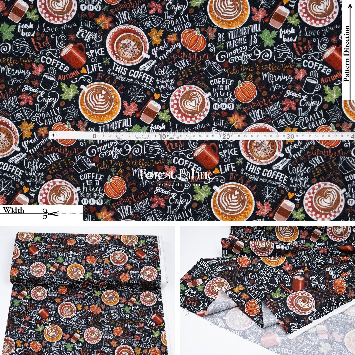 cotton - Coffee fabric - FO:REST Fabric 布恩堂Liberty fabrictana lawnjapanese fabricykk zipper
