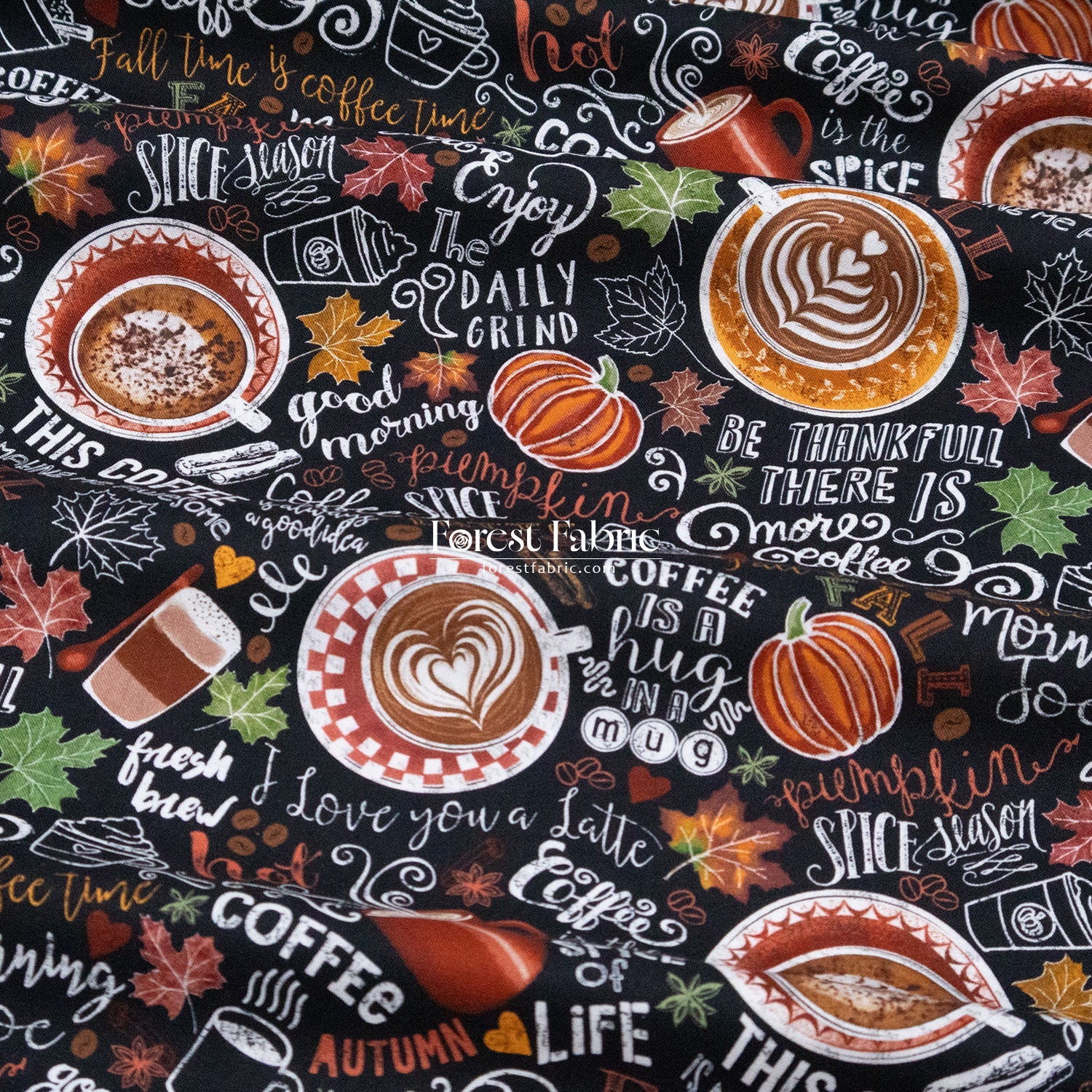 cotton - Coffee fabric - FO:REST Fabric 布恩堂Liberty fabrictana lawnjapanese fabricykk zipper