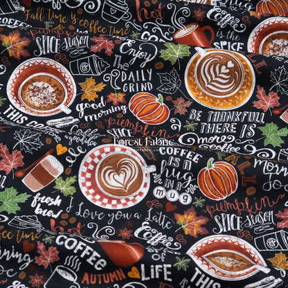 cotton - Coffee fabric - FO:REST Fabric 布恩堂Liberty fabrictana lawnjapanese fabricykk zipper