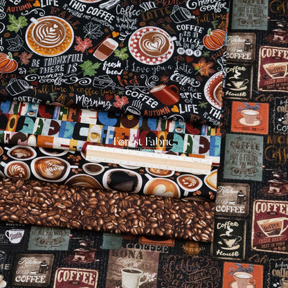 cotton - Coffee fabric - FO:REST Fabric 布恩堂Liberty fabrictana lawnjapanese fabricykk zipper