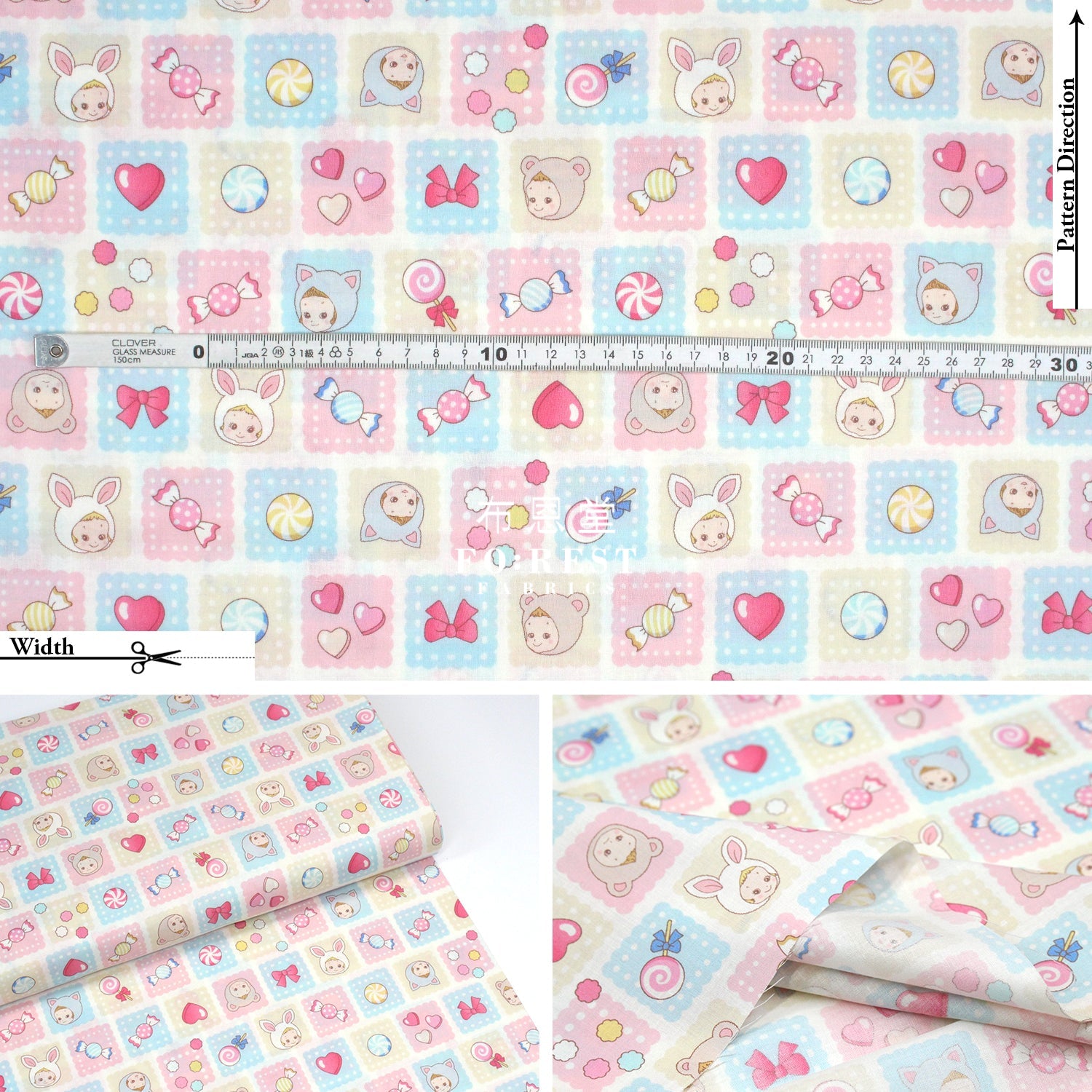 Cotton - Cookie Punicandy Fabric Natural