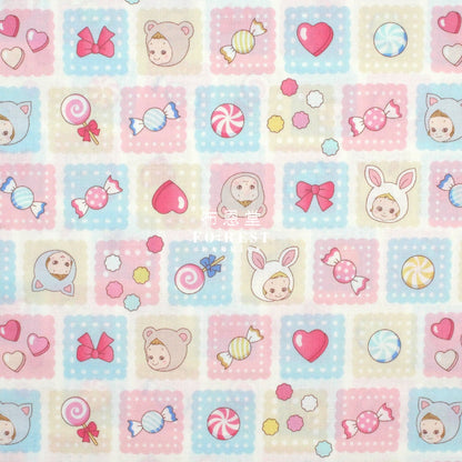 cotton - Cookie PuniCandy fabric Natural - FO:REST Fabric 布恩堂Liberty fabrictana lawnjapanese fabricykk zipper