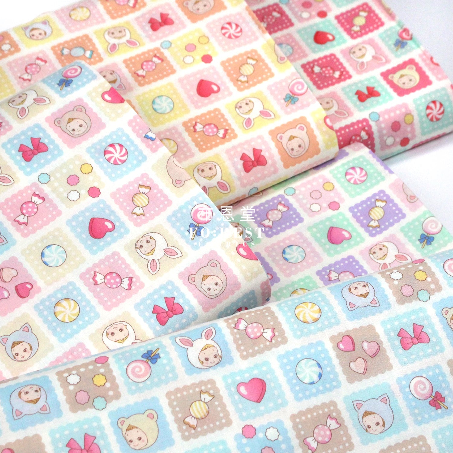 Cotton - Cookie Punicandy Fabric Red