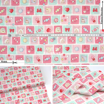 cotton - Cookie PuniCandy fabric Red - FO:REST Fabric 布恩堂Liberty fabrictana lawnjapanese fabricykk zipper