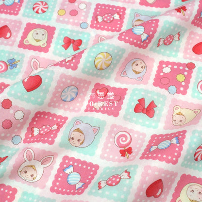 cotton - Cookie PuniCandy fabric Red - FO:REST Fabric 布恩堂Liberty fabrictana lawnjapanese fabricykk zipper