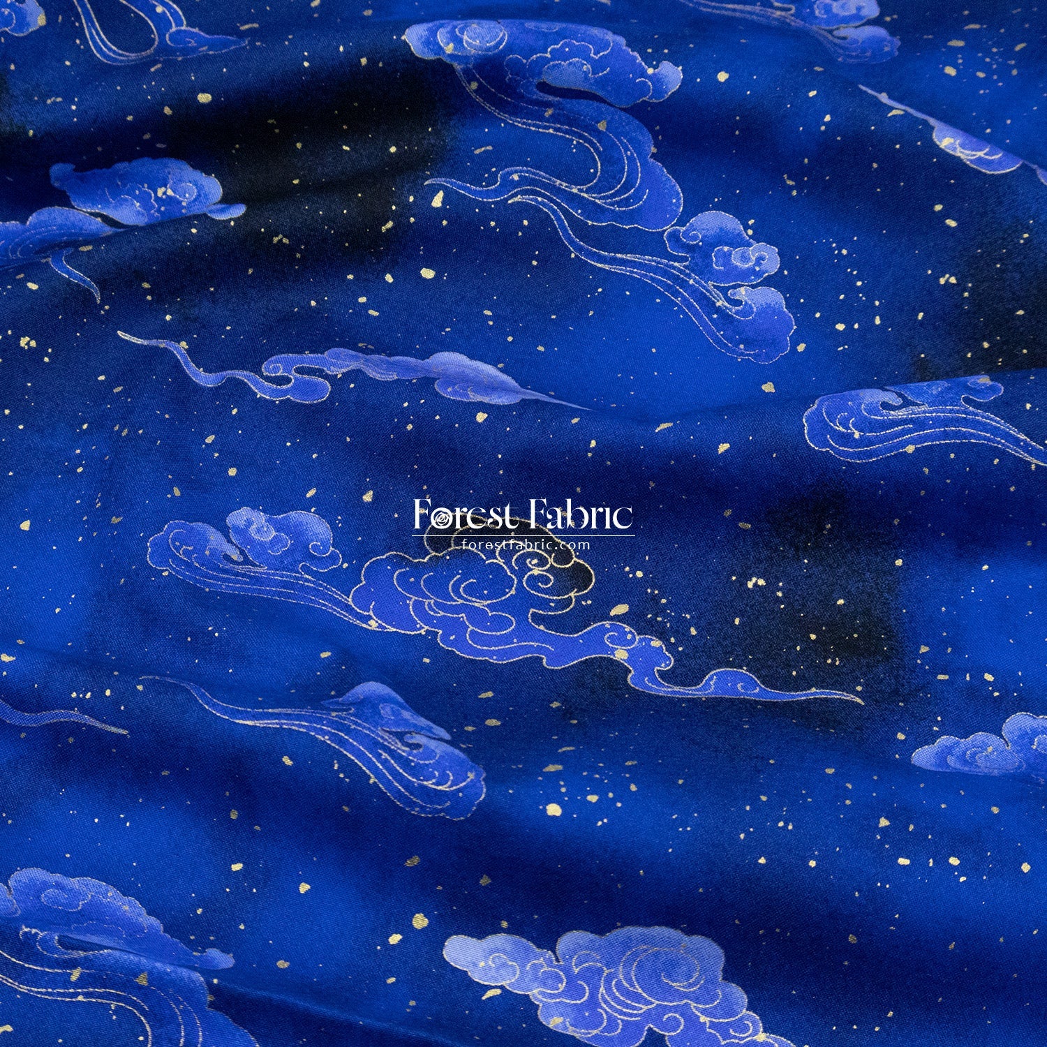cotton - Crane Blue Collection fabric - FO:REST Fabric 布恩堂Liberty fabrictana lawnjapanese fabricykk zipper