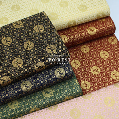 cotton - Crane with metallic fabric - FO:REST Fabric 布恩堂Liberty fabrictana lawnjapanese fabricykk zipper