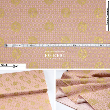 cotton - Crane with metallic fabric - FO:REST Fabric 布恩堂Liberty fabrictana lawnjapanese fabricykk zipper