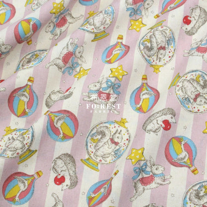 Cotton - Crystal Ball Fabric Pink Cotton