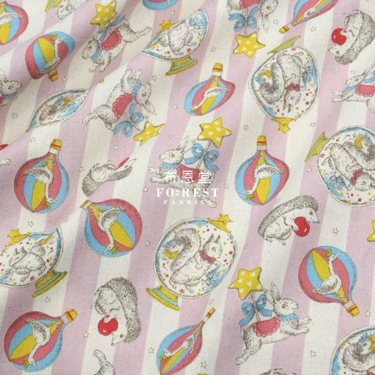 Cotton - Crystal ball fabric Pink - FO:REST Fabric 布恩堂Liberty fabrictana lawnjapanese fabricykk zipper