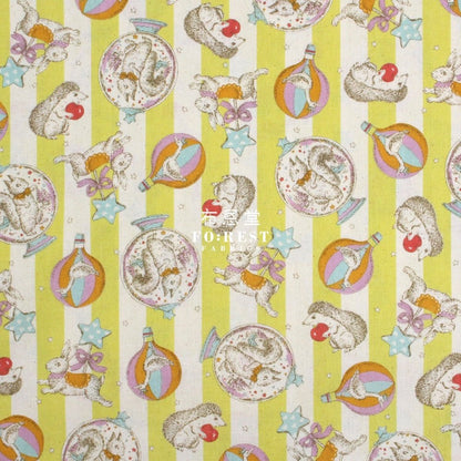 Cotton - Crystal ball fabric Yellow - FO:REST Fabric 布恩堂Liberty fabrictana lawnjapanese fabricykk zipper