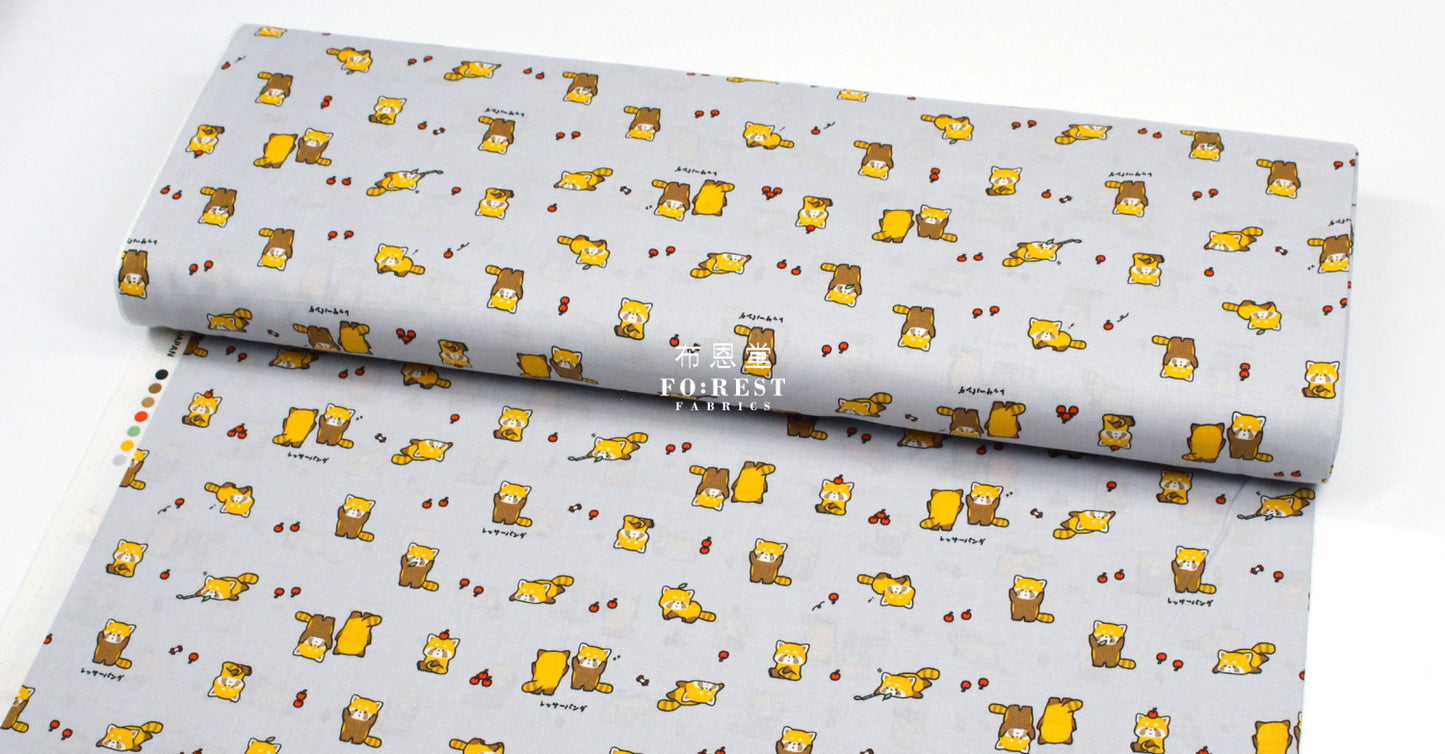 Cotton - Cute Lesser Panda Fabric Gary Cotton