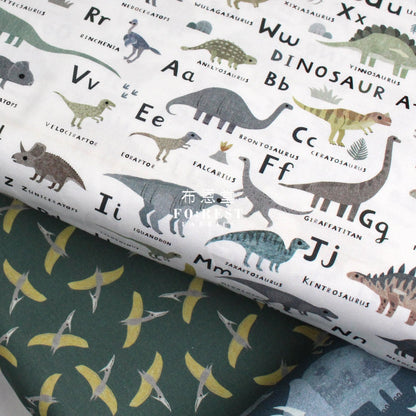 cotton - D For Dinosaurs fabric - FO:REST Fabric 布恩堂Liberty fabrictana lawnjapanese fabricykk zipper