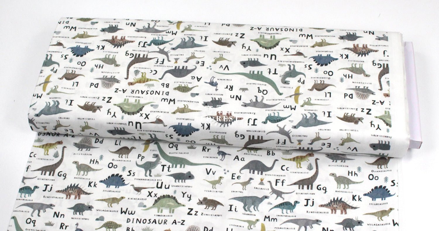 cotton - D For Dinosaurs fabric - FO:REST Fabric 布恩堂Liberty fabrictana lawnjapanese fabricykk zipper