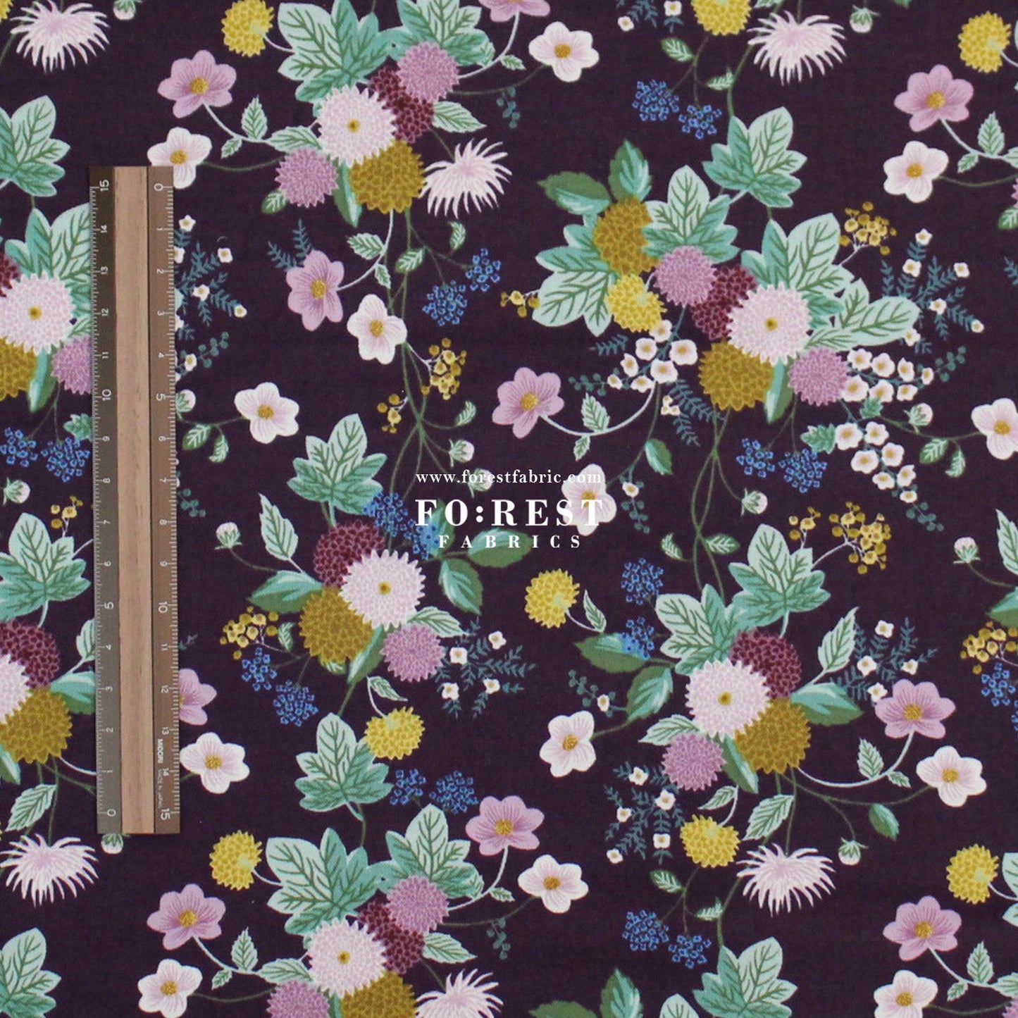 cotton - Dahlia fabric - FO:REST Fabric 布恩堂Liberty fabrictana lawnjapanese fabricykk zipper