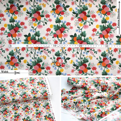 cotton - Dahlia fabric - FO:REST Fabric 布恩堂Liberty fabrictana lawnjapanese fabricykk zipper