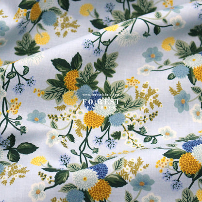 cotton - Dahlia fabric - FO:REST Fabric 布恩堂Liberty fabrictana lawnjapanese fabricykk zipper
