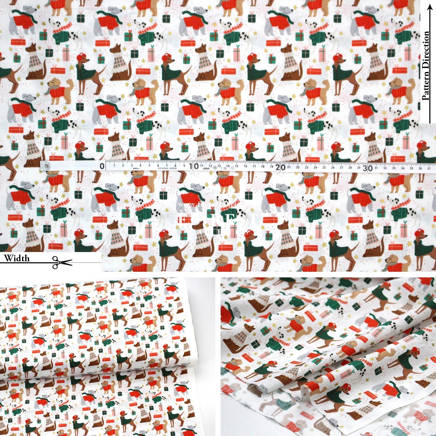 cotton - Dapper Dogs fabric - FO:REST Fabric 布恩堂Liberty fabrictana lawnjapanese fabricykk zipper