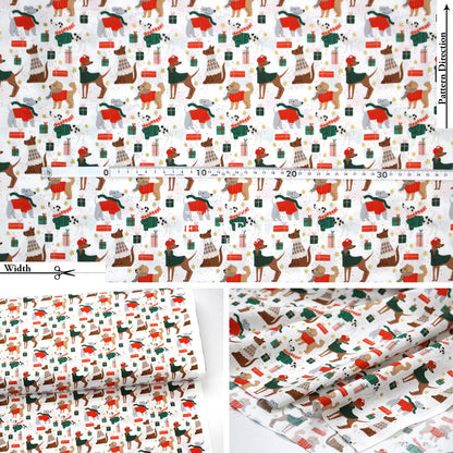 cotton - Dapper Dogs fabric - FO:REST Fabric 布恩堂Liberty fabrictana lawnjapanese fabricykk zipper