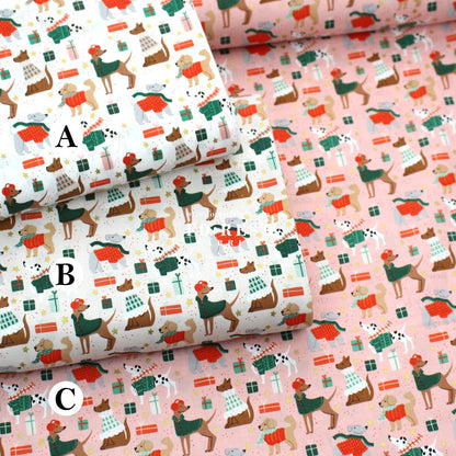 cotton - Dapper Dogs fabric - FO:REST Fabric 布恩堂Liberty fabrictana lawnjapanese fabricykk zipper