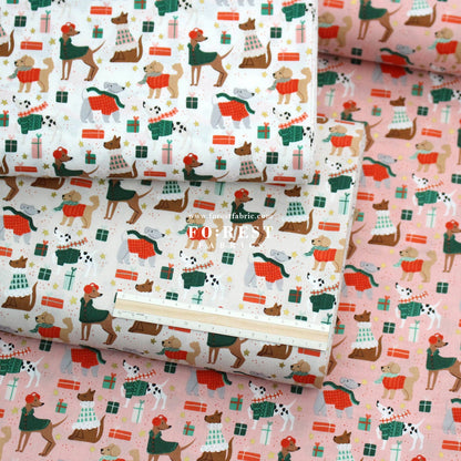 cotton - Dapper Dogs fabric - FO:REST Fabric 布恩堂Liberty fabrictana lawnjapanese fabricykk zipper