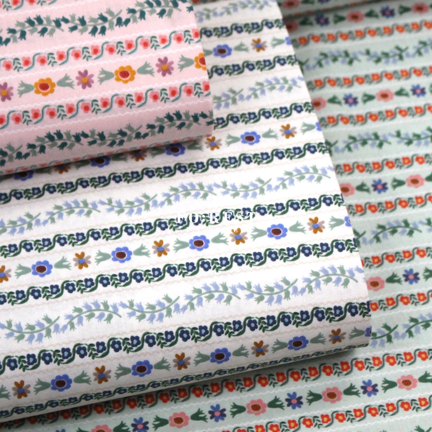 cotton - Delphine fabric - FO:REST Fabric 布恩堂Liberty fabrictana lawnjapanese fabricykk zipper