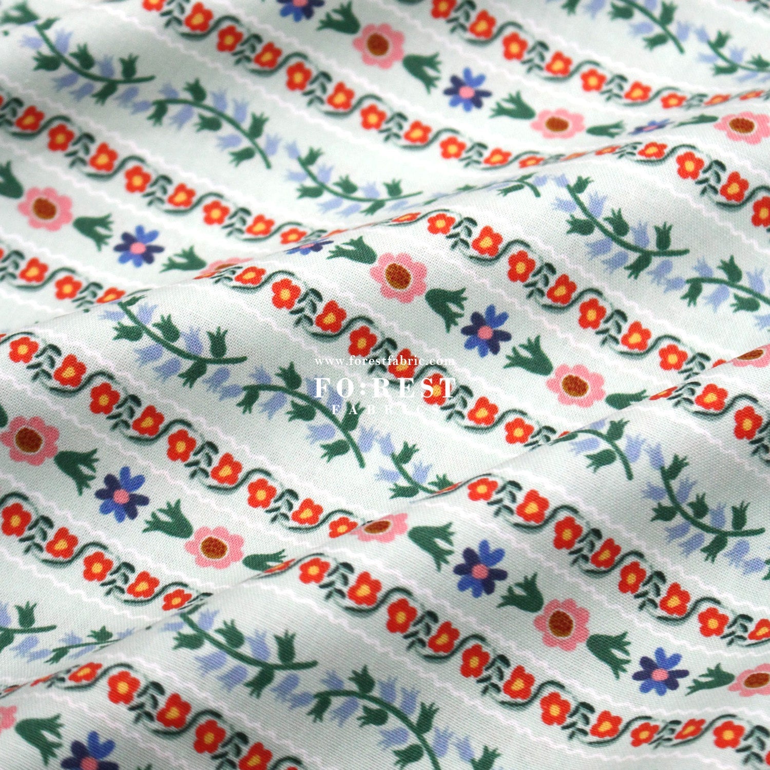 cotton - Delphine fabric - FO:REST Fabric 布恩堂Liberty fabrictana lawnjapanese fabricykk zipper