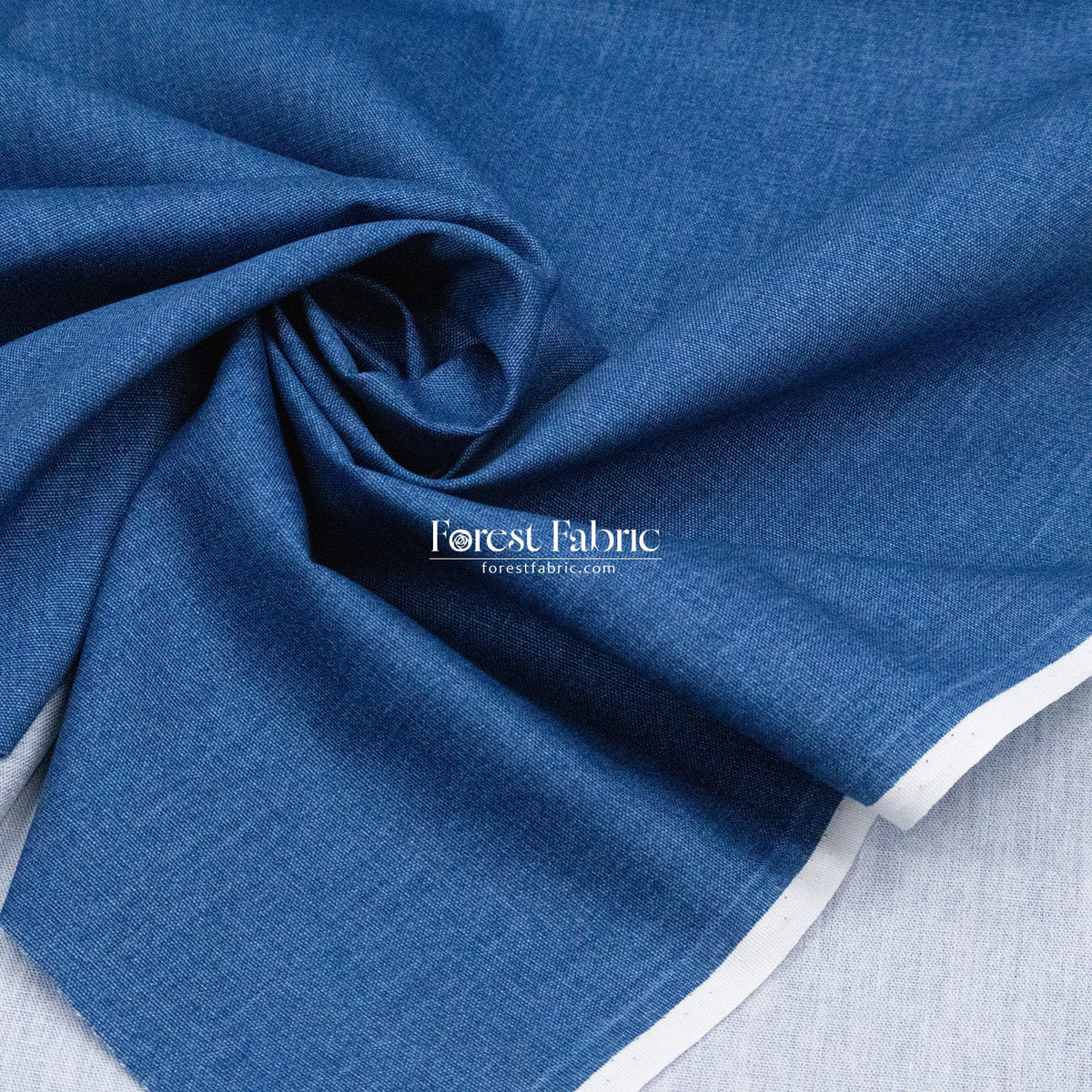 cotton - Denim Print fabric - FO:REST Fabric 布恩堂Liberty fabrictana lawnjapanese fabricykk zipper