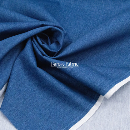 cotton - Denim Print fabric - FO:REST Fabric 布恩堂Liberty fabrictana lawnjapanese fabricykk zipper