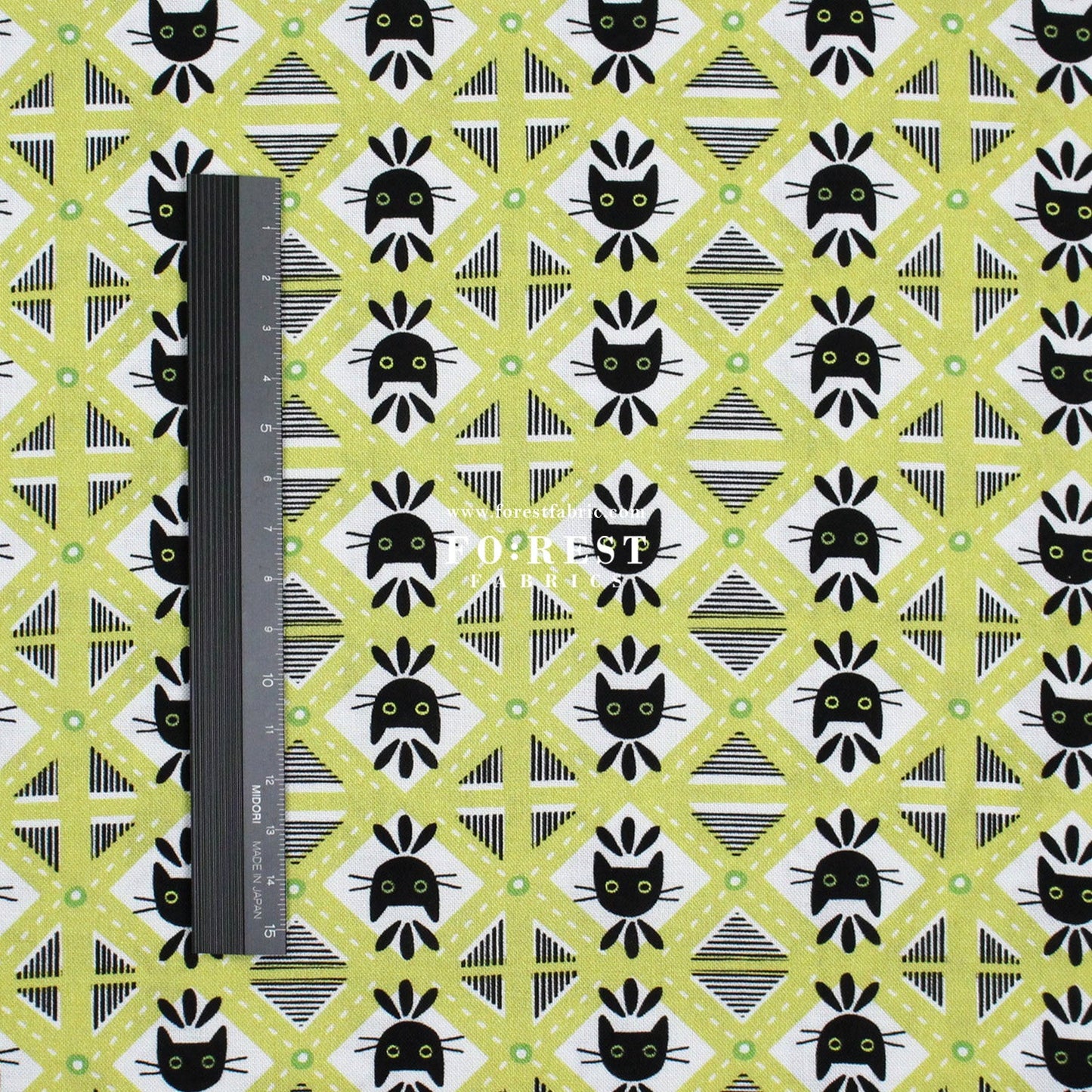 cotton - Diamond Cats fabric - FO:REST Fabric 布恩堂Liberty fabrictana lawnjapanese fabricykk zipper