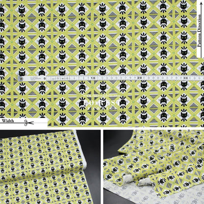 cotton - Diamond Cats fabric - FO:REST Fabric 布恩堂Liberty fabrictana lawnjapanese fabricykk zipper