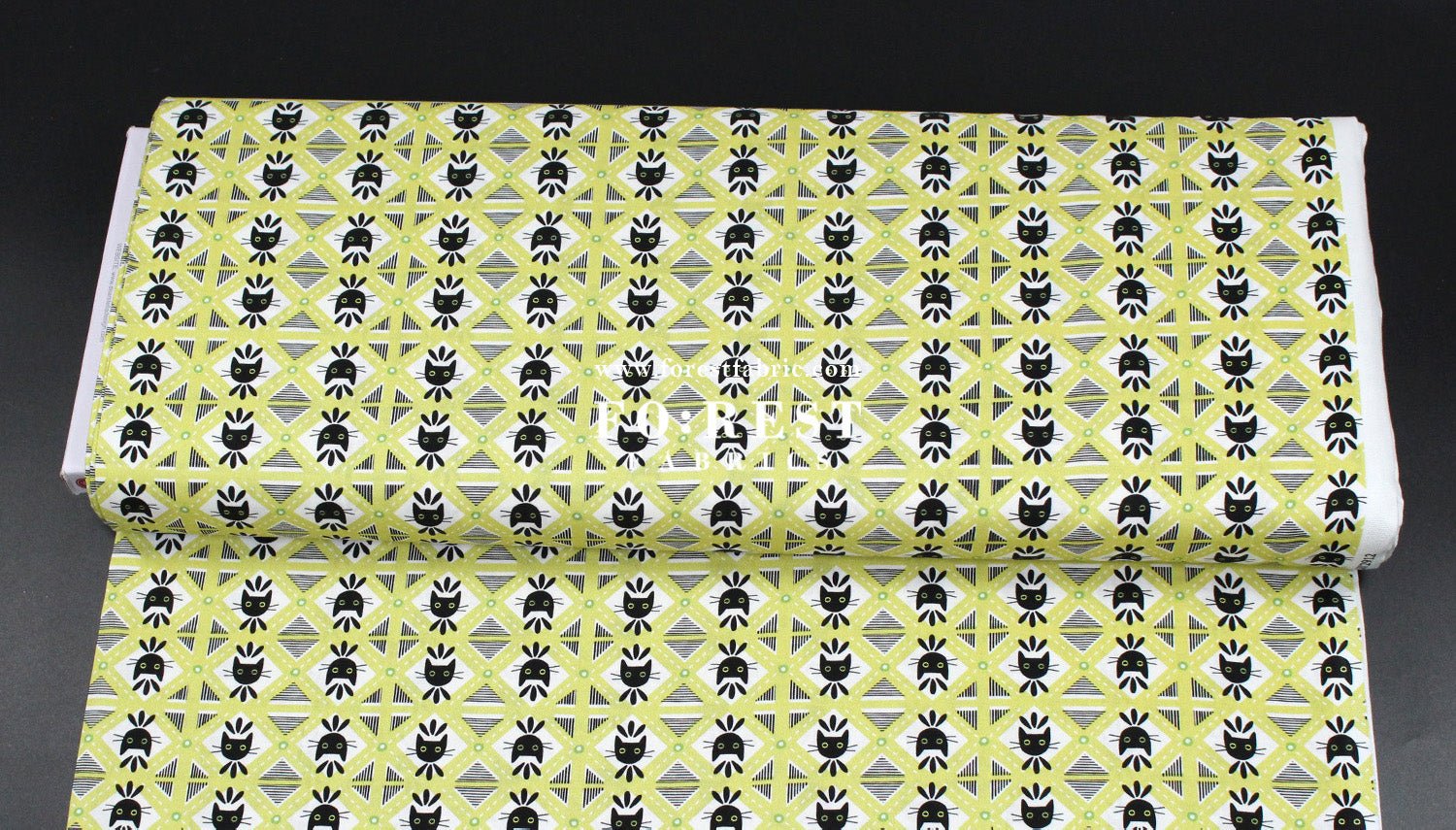 cotton - Diamond Cats fabric - FO:REST Fabric 布恩堂Liberty fabrictana lawnjapanese fabricykk zipper