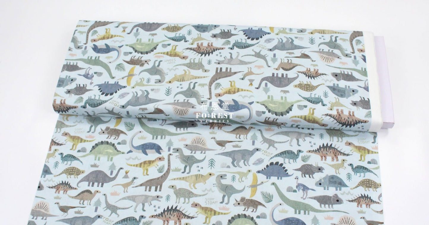cotton - Dinosaurs STOMP fabric - FO:REST Fabric 布恩堂Liberty fabrictana lawnjapanese fabricykk zipper