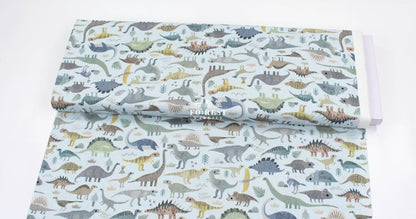 cotton - Dinosaurs STOMP fabric - FO:REST Fabric 布恩堂Liberty fabrictana lawnjapanese fabricykk zipper