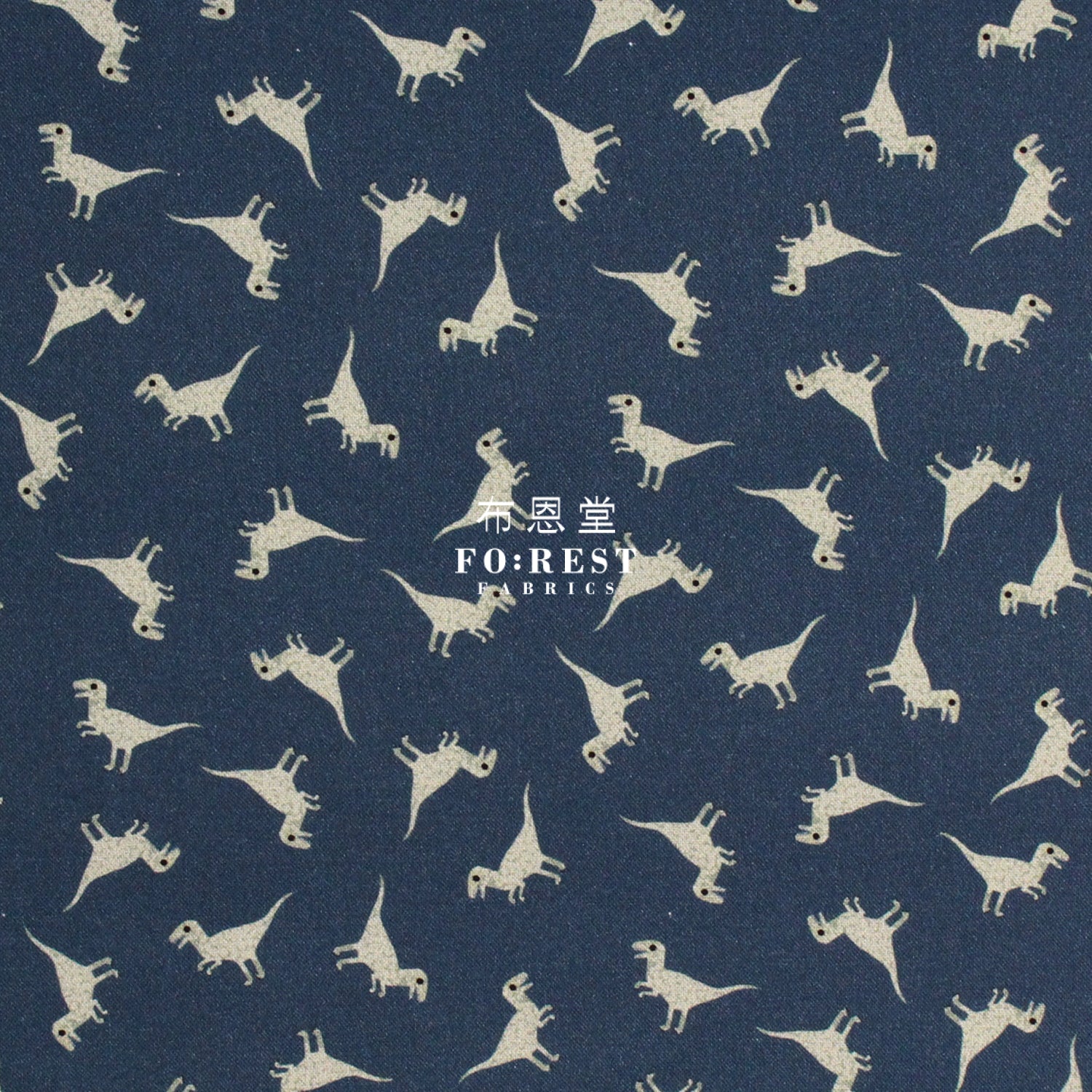 Cotton - Dinosaurs Velociraptor Fabric